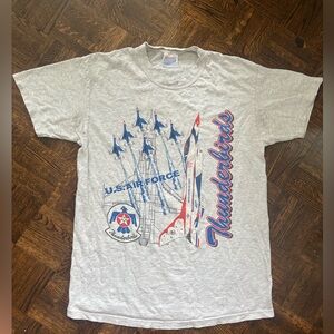 Hanes Gray Thunderbirds Graphic Tee - Size M